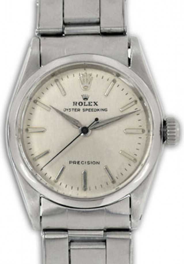 Vintage Rolex Oyster Speedking 6420 Steel with Silver Dial